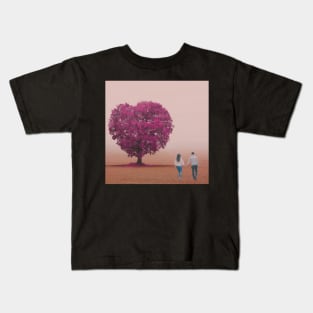 Valentine Wall Art - Field of love - Unique Valentine Fantasy Planet Landsape - Photo print, canvas, artboard print, Canvas Print and T shirt Kids T-Shirt